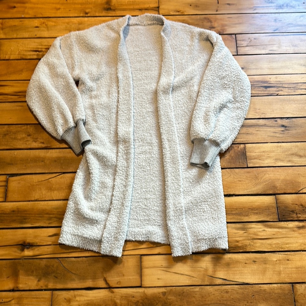 Cozy gray cardigan